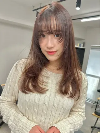 ロング カラー レイヤーカット🪄 耳ツボ🎀Ayumiのヘアスタイル