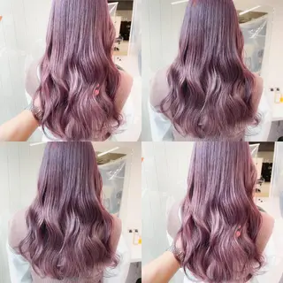 ロング カラー ハイトーン×レイヤー カットTAKUMIのヘアスタイル