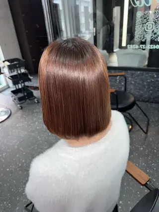 ミディアム パーマ 髪質改善⭐️縮毛矯正 中野⭐️Rinaのヘアスタイル