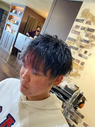 カラー メンズ 大阪メンズヘアのプロ 高橋 直希のヘアスタイル