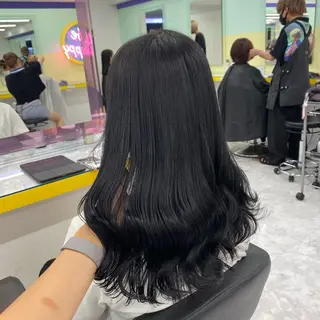 セミロング カラー ヘアアレンジ mai🍑暖色カラー /レイヤー💖のヘアスタイル