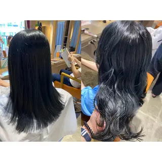 カラー 🐻結んで可愛い hair EMI🐻のヘアスタイル