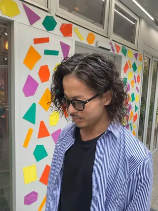 セミロング パーマ メンズ Riganuts王子 Hayato✂︎のヘアスタイル