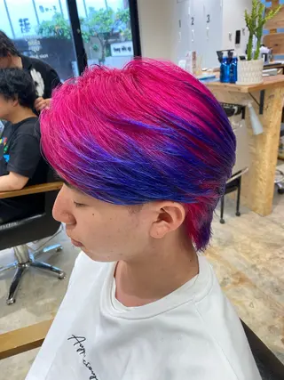 カラー メンズ 🌴パーマオタク🌴 長谷川 諒佑🌈のヘアスタイル