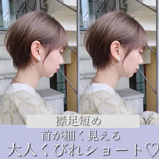 ショート カラー 🌟モテ髪ショート 🌟店長 津賀涼のヘアスタイル