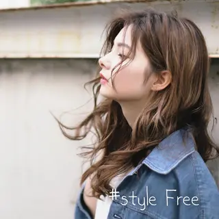 セミロング カラー 渋谷レイヤーカット❌ 縮毛矯正専門/武田涼のヘアスタイル