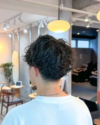 パーマ メンズ 原颯希/ ボブ/ショートのヘアスタイル