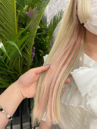 ロング カラー パーマ ヘアアレンジ メンズ キッズ ネイル マツエク・マツパ アイブロウ ハイトーンNo.1 👩🏼NaGiSaのヘアスタイル