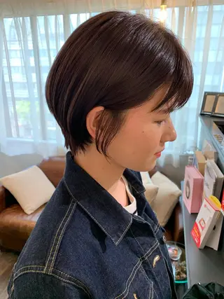 ショート カラー 安村 美奈のヘアスタイル