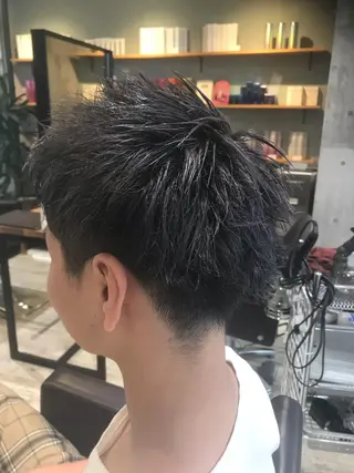 ショート カラー パーマ ヘアアレンジ メンズ キッズ ネイル マツエク・マツパ EnBlesS西宮 マンツーマン神道有基のヘアスタイル