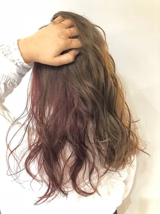 ロング カラー 女性リピ90%🍨 🩷佐藤みずきのヘアスタイル