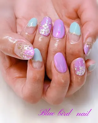 ネイル Blue bird  nailのネイルデザイン