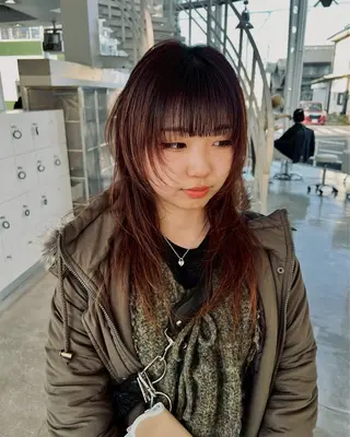 ロング 美髪矯正🍀 似合わせカット渡邊のヘアスタイル