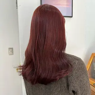 セミロング カラー 🪭risa 暖色/レイヤー🪭のヘアスタイル