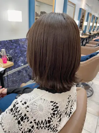 ミディアム カラー 🍒透明感カラー/ 艶カラー/さくら🍒のヘアスタイル