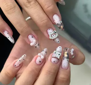 ネイル By moonネイル 🌷ワンホン/韓国風のネイルデザイン