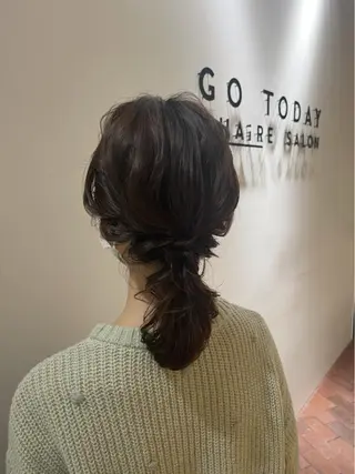 セミロング マンツーマン 縮毛矯正/マユコのヘアスタイル
