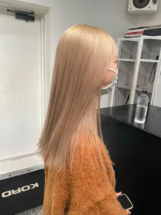 ロング カラー パーマ ヘアアレンジ メンズ キッズ ネイル マツエク・マツパ アイブロウ 艶ハイトーン/ヘア アレンジAYAKAのヘアスタイル