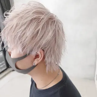 ショート カラー メンズ 艶髪✨ブリーチ職人 yasuのヘアスタイル