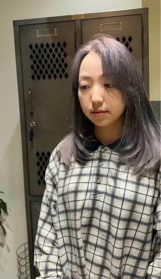 ミディアム カラー 園田 将士のヘアスタイル