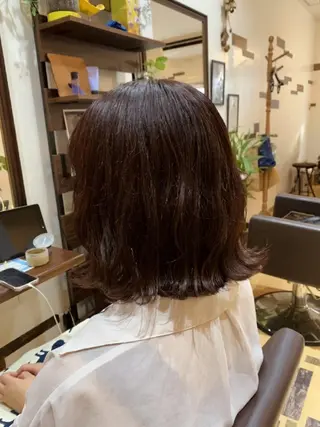 ミディアム カラー サトウ シューイチのヘアスタイル