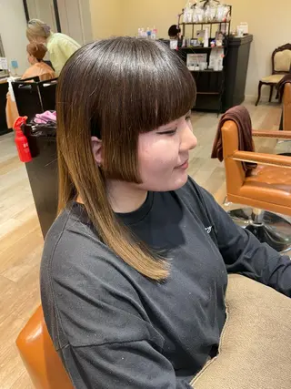 ミディアム Hika.ハイトーン 髪質改善🩵ᩚ🫧のヘアスタイル