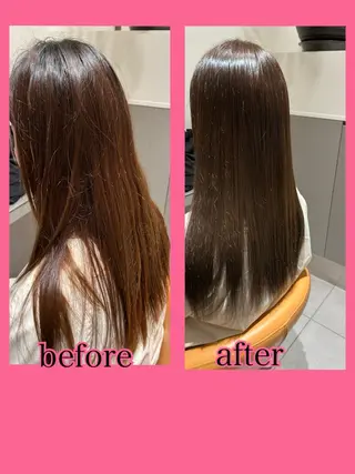 ロング カラー 大久保 陽子のヘアスタイル