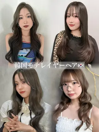 ロング 韓国レイヤー× 艶髪 池袋/ハナ🌷のヘアスタイル