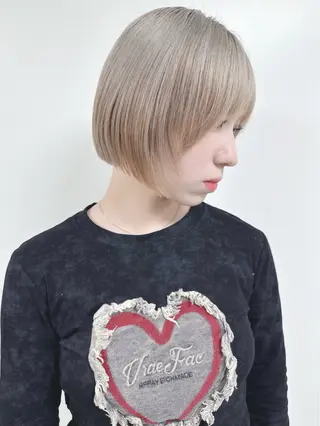 ショート 小顔ボブ/お悩み解決 /ボブパーマ/とういのヘアスタイル