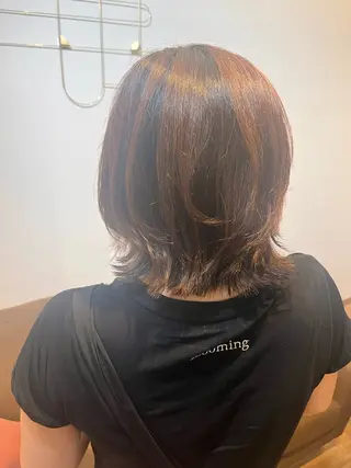 ミディアム 臺 佳連のヘアスタイル