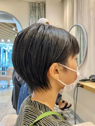 ショート くびれショート・ボブ カットorパーマ特化のヘアスタイル