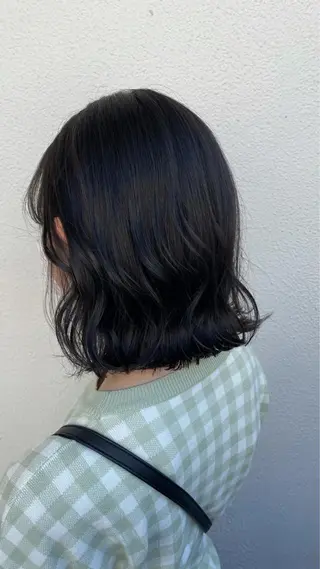 ミディアム カラー パーマ ヘアアレンジ メンズ キッズ ネイル マツエク・マツパ 透明感カラー・レイヤ ー🎀amika🎀のヘアスタイル