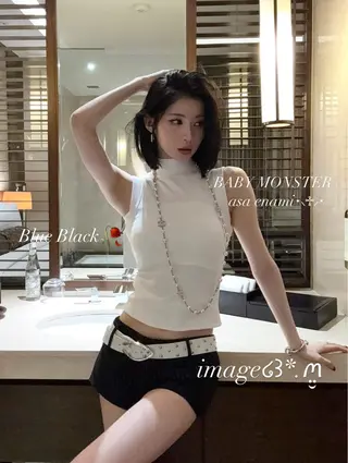カラー ⛓ワンホンレイヤー 🥀🖤/あいりのヘアスタイル