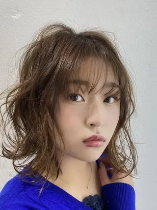 ショート カラー パーマ 上田 篤史のヘアスタイル