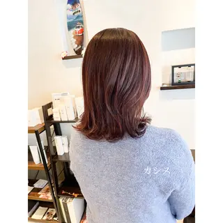 ミディアム カラー 坂井田 浩樹のヘアスタイル