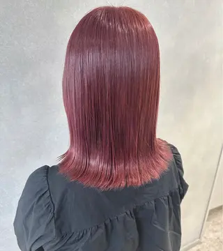 ミディアム カラー 唐澤 千尋のヘアスタイル