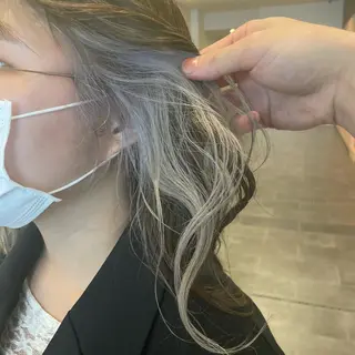 セミロング カラー 梅田美容室/ ウルフカットのヘアスタイル