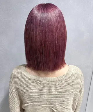ミディアム カラー 唐澤 千尋のヘアスタイル