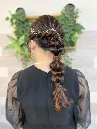 ロング ヘアアレンジ 早朝✨ヘアセット 着付け/清水玲歌のヘアスタイル