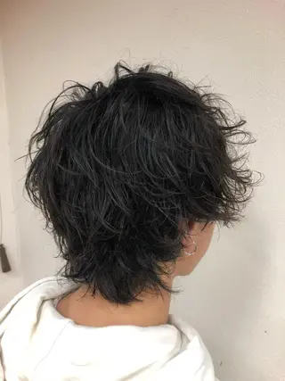 パーマ メンズ ダブルスキルエクステ /羽エクステ白石宇由のヘアスタイル