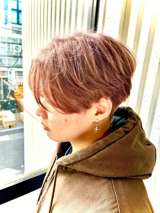 メンズ 🦕望月渉🦕 パーマ🌪️ブリーチのヘアスタイル