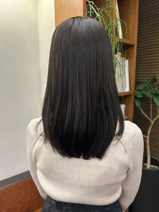 セミロング カラー 💎透明感カラー💎 bAteAu あまねのヘアスタイル