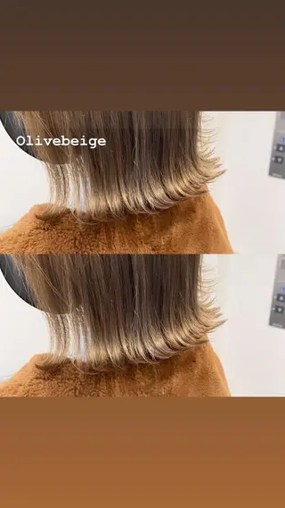 セミロング カラー ヘアアレンジ 🌻Insta指名 NO.1🌻Shoのヘアスタイル