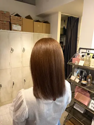 ミディアム カラー 透明感カラー/に合わ せカット/サクラ🌸のヘアスタイル