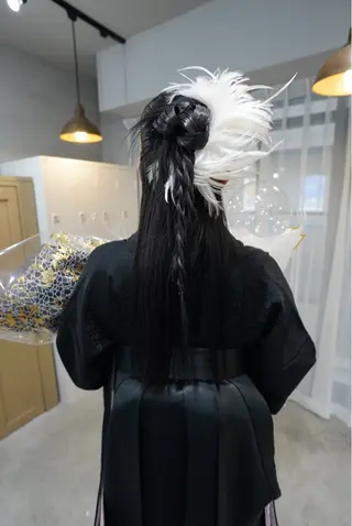 ヘアアレンジ manami/ヘア セット/ハイトーンのヘアスタイル