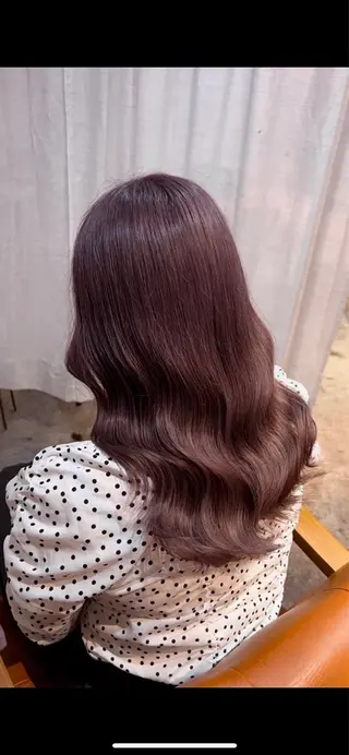 セミロング カラー ともざねゆか UniQ/岡山駅のヘアスタイル