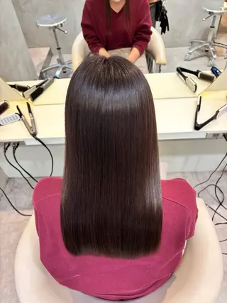 ロング ヘアアレンジ 美髪縮毛矯正/ 透明感カラー吉田光佑のヘアスタイル