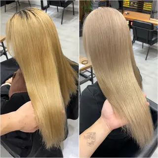 セミロング KEISUKE🐶 カラー✨エクステのヘアスタイル