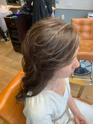 セミロング ✨縮毛矯正✖︎顔周り レイヤー✨ナカムラのヘアスタイル