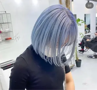 ショート カラー ブリーチモデル yumekaのヘアスタイル